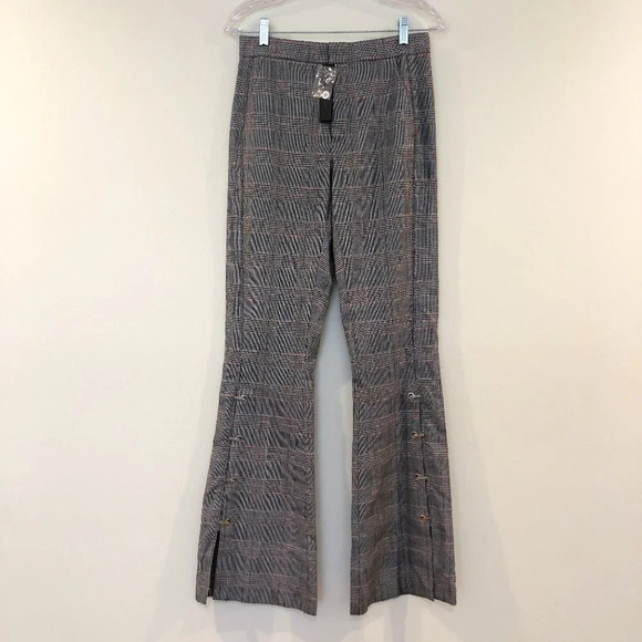 Chelsea and Walker Pants - Chelsea and Walker RARE Plaid Flare Clasp Pants 4